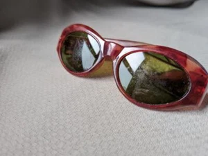 vintage 1950s-60s sunglasses TORTOISE plastic red CAT EYE hollywood - Picture 1 of 11