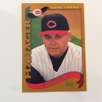 2002 Topps #304 Bob Boone Cincinnati Reds - Image 1 of 2
