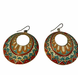 Pendientes Boho Southwest Gancho Grande Colgante Ligeros F257 - Imagen 1 de 5