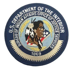 DEPARTMENT OF THE INTERIOR BIA OFFICE OF JUSTICE SERVICES PATCH (NC3) - Bild 1 von 2