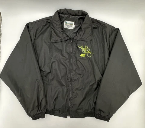 vintage kyle petty mello yellow jacket black size XL Cover