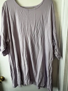 QVC D & Co Essential Women's 3/4 Sleeves Round Neck Basic Tee Shirt 4X - Picture 1 of 3