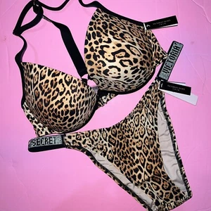 Victoria's Secret 34B,34D,36B,36C,36D BIKINI L BRAZILIAN ANIMAL SHINE STRAP - Picture 1 of 2