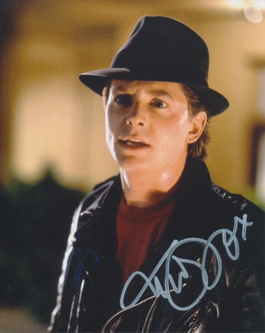 MICHAEL J FOX Signed BACK TO THE FUTURE Autograph 8x10 Beckett BAS WJ96739 Cover