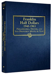 Whitman Classic Coin Album 9126 Franklin Half Dollars 1948-1963 Buch 50 Cent - Bild 1 von 2