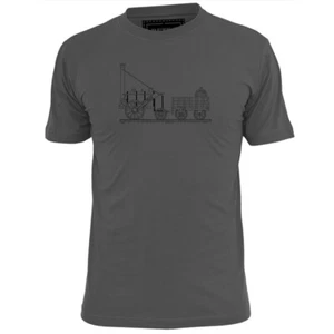 Camiseta Stephensons Rocket Vapor Tren Locomotora Plano para Hombre - Imagen 1 de 2