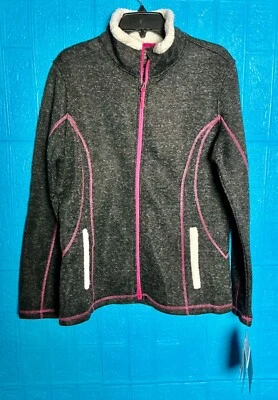 CBD PORT LADIES BLACK LONG SLEEVE FLEECE JACKET SZ XLP - Image 1 of 3