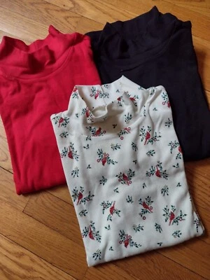 NWT, Womens Croft & Barrow 100% Cotton Long Sleeve Mock Neck Turtleneck 1X 2X 3X - Image 1 of 2