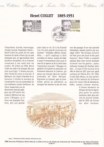 Document philatélique 1er jour 17- 1998 Henri Collet Musique - Imagen 1 de 1