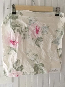Rachel Ashwell Shabby Chic Jubilee Ivory Fabric Sample Rose Floral Pink Cottage - Picture 1 of 5