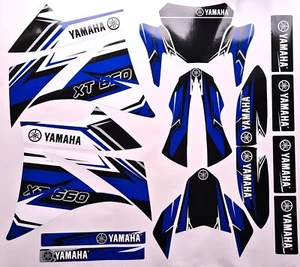 Yamaha XT660 X R 2003 - blue black Factory DEKOR DECAL KIT pegatinas revestimiento - Imagen 1 de 4
