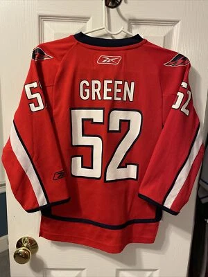 Mike Green Washington Capitals Hockey Reebok Boys Red Jersey Size S/M - Image 1 of 4