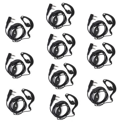 10X 2Pin Headset Earpiece MIC For BaoFeng UV-5R BF-888S DM-5R BF-F8+ GT-3 Radios - Image 1 of 4