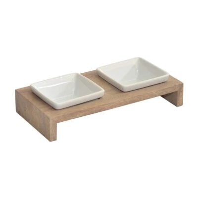 Replus Futterstation Meshidai Doppelnapf Trinknapf Fressnapf True grau Hund - Bild 1 von 2