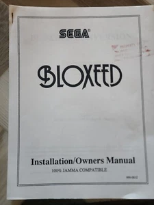Videojuego arcade original manual del propietario Bloxeed Sega - Imagen 1 de 3
