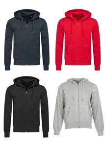 Stedman Herren Sweatjacke Kapuzenjacke Zip Jacke mit Kapuze Kapuzenjacke Hoodie - Bild 1 von 7