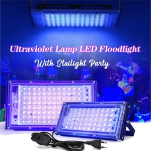 50W 100W 200W 300W LED Floodlight UV Glue Curing Lamp Disco Bar Blacklight IP65 - Picture 1 of 9