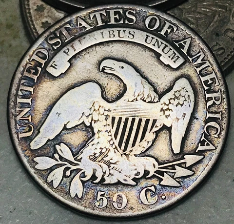1826 Capped Bust Half Dollar 50C Ungraded 90% Silver US Coin CC15716 Cover
