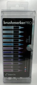 KARIN Brush Marker PRO (27C2) 12 Sky Color Set Brand New - Picture 1 of 4