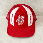 Vintage 80?S Uw Wisconsin Badgers Embroidered Snapback Trucker Hat