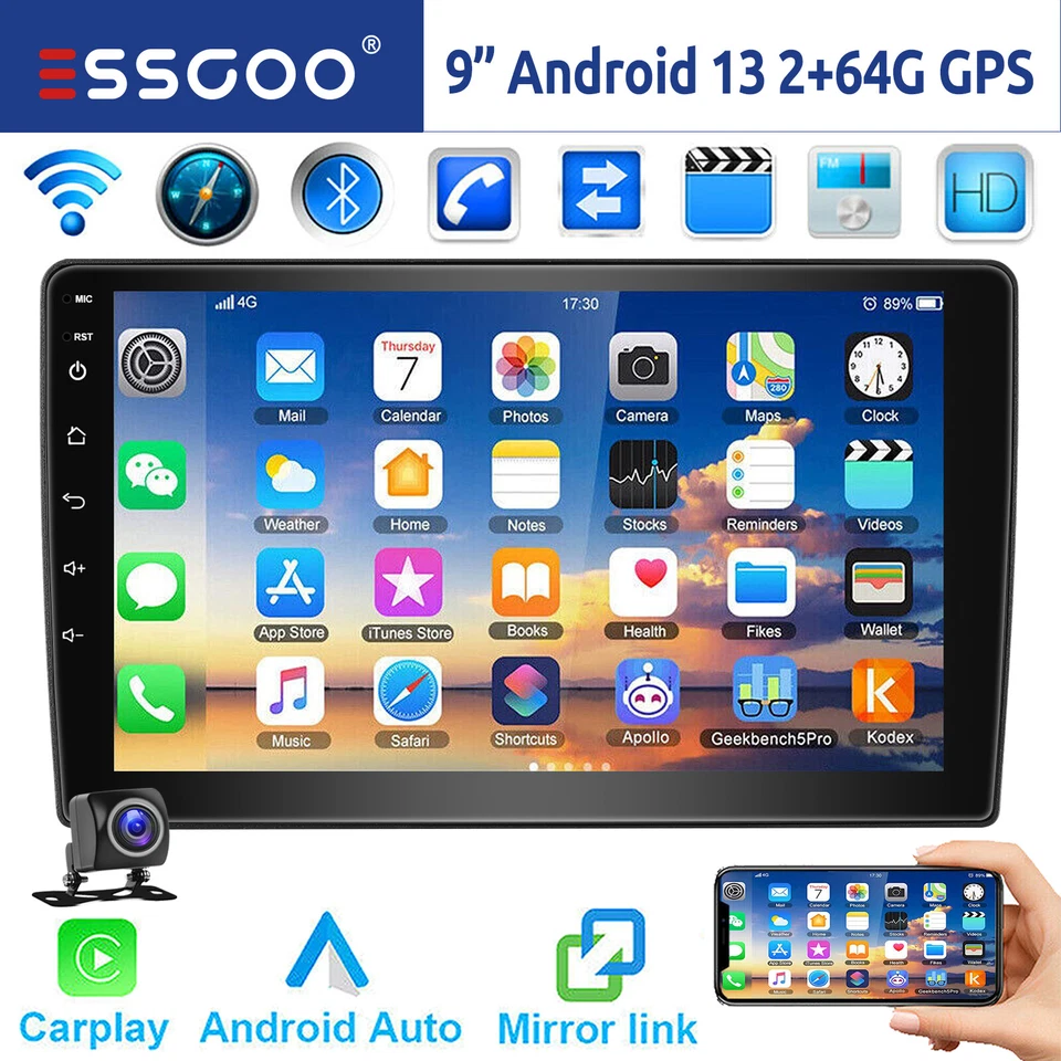 Für Fiat Ducato Citroen Jumper 64G Android 13 Autoradio Carplay GPS Navi RDS Kam - Bild 1 von 4