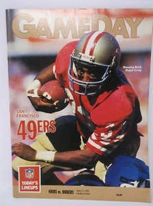 NFL Game Day Program 49ers vs Raiders August 11 1990 - Picture 1 of 1