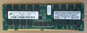 Micron / IBM MT36LSDF12872G-133C1 / 33l3327 PC133 1GB ECC REG (FOR SERVER) - Picture 1 of 1