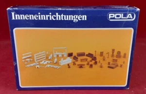 HO 1:87 Pola Inneneinrichtungen Gebäude Inneneinrichtung Möbel Set komplett Zug - Bild 1 von 7