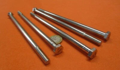 BASIC 18-8 Stainless Steel Bolt, PT, 5/16"-18 x 7.0" Length, 5 pcs