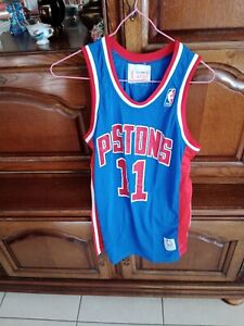 Maillot Vintage NBA Détroit Pistons Numéro 11 (Isaiah Thomas) Spalding Taille XL