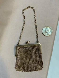 Sterling Silber Vintage Kette Geldbörse von Ernst Gideon Bek 1872 bis 1945 Deutsch - Bild 1 von 6