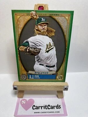 AJ PUK 2021 Topps Gypsy Queen GREEN #183 Oakland Athletics - Image 1 of 4