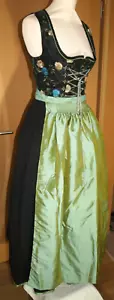 H528 -TURI Landhaus Dirndl Balkonetten Mieder Dirndl + Schürze + Bluse Gr. 36 - Bild 1 von 16