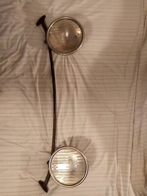 Par de faros de acero inoxidable para Ford Modelo A 1930-1931 anillo de carcasa de dos piezas  Foto 1 de 4