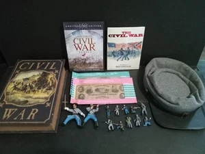 Amerikanischer Bürgerkrieg gemischtes Set Figuren DVD Kunstkarten Infanterie Hut Repro Geld - Bild 1 von 17