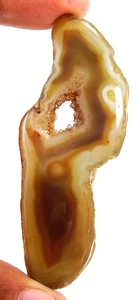Géode agate naturelle 111,45 ct druzy druse pierre précieuse pierre d'enveloppement fil pierre -25333 - Photo 1/2