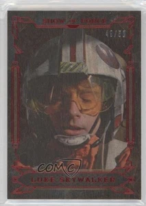 2016 Topps Star Wars Masterwork Show of Force Wood 49/50 Luke Skywalker 0s3 - Picture 1 of 3