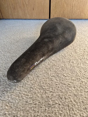 Sillín de bicicleta vintage Selle Italia Turbo gamuza cuero Foto 1 de 4