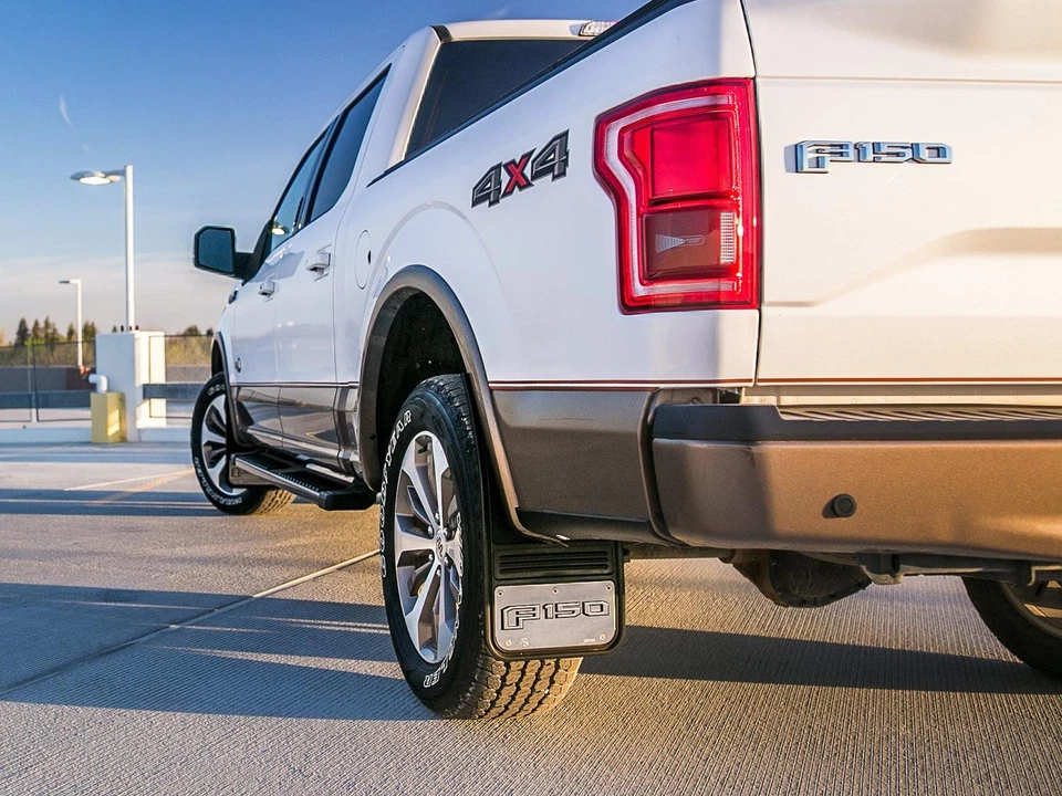Ford F-150® 2015-2020 Gatorback Black Decal Splash Guards Mud Flaps Rear Pair Foto 1 de 4