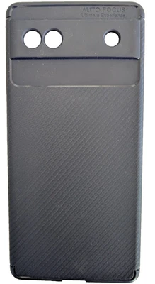 For Google Pixel 6A Case Carbon Fiber Design Shockproof TPU Soft Cover - Image 1 of 4