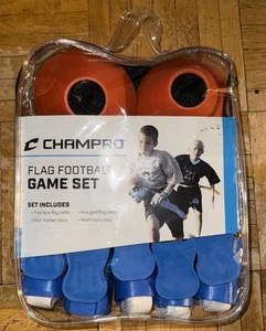 Juego de fútbol y cono Champro Flag - 10 cinturones, 4 discos marcadores y bolsa de transporte - Imagen 1 de 2