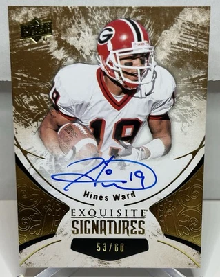 Hines Ward - 2014 Upper Deck - Exquisite (Auto)🔥Georgia🔥Steelers🔥/60 - Image 1 of 4