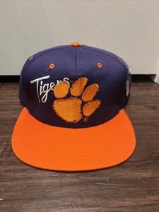Vintage 90er Clemson Tigers NCAA Pionier Marke Druckknopflasche Mütze Neu mit Etikett - Bild 1 von 9