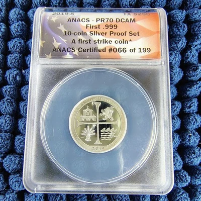 1999-S Silver Proof San Antonio Mission Quarter .999 Silver -ANACS PR 70 DCAM - Image 1 of 4