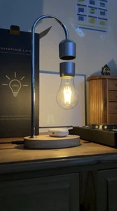 Levitating Floating LED Light Bulb Lamp – Magnetic Desk Lamp, Gravity Gift - Picture 1 of 8