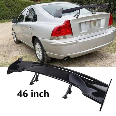 For Volvo S40 S60 S80 Glossy Black 46" Car Style Trunk Rear Spoiler Lip Wing Foto 1 de 4