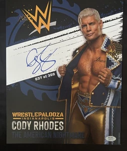 CODY RHODES PSA/DNA SIGNED AUTOGRAMM 11x14 WWE POSTER WRESTLEPALOOZA LIMTED /500 - Bild 1 von 2