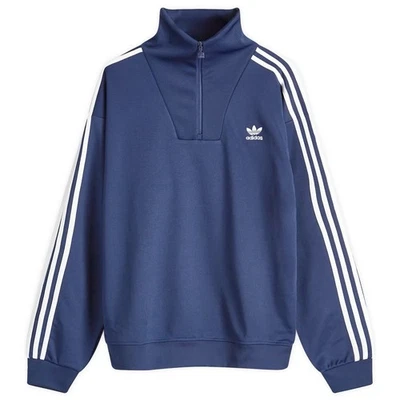 Adidas Originales Adicolor Azul Marino Cuello Embudo Chaqueta de Pista Hombres Nueva IZ4805 Foto 1 de 4