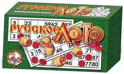  Juegos de mesa de lotería rusa - Juegos de bingo rusos para familia - Kit de tambola de  Foto 1 de 4