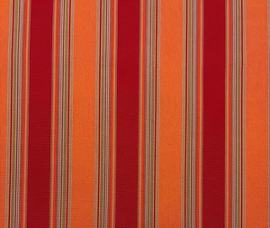 SUNBRELLA 5601 BRAVADA SALSA NARANJA RAYAS MUEBLES EXTERIOR TELA POR YARDA 54"W - Imagen 1 de 6